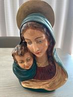 Vintage beeld maria met kind, Antiek en Kunst, Antiek | Religieuze voorwerpen, Ophalen