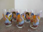 5 glazen retro, Verzamelen, Glas en Drinkglazen, Ophalen