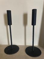 2 Flamant metalen kandelaars, Huis en Inrichting, Woonaccessoires | Kandelaars en Kaarsen, 25 tot 50 cm, Zwart, Ophalen of Verzenden