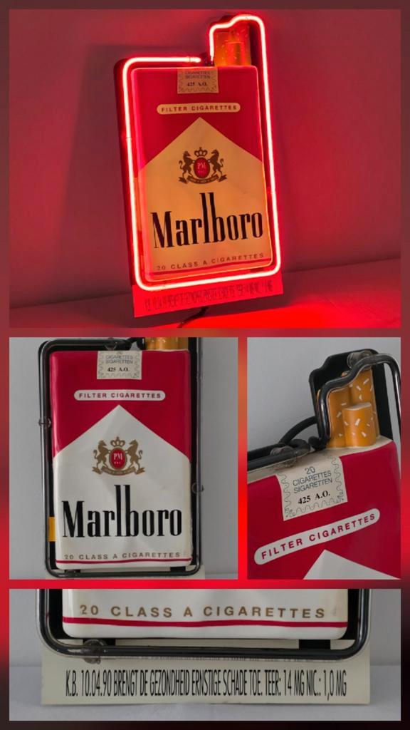 Prachtige Marlboro neon lichtreclame, Verzamelen, Merken en Reclamevoorwerpen, Ophalen