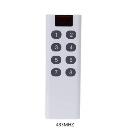 433 MHz Afstandsbediening 8 kanalen Handzender - Universeel, Audio, Tv en Foto, Afstandsbedieningen, Nieuw, Universeel, Ophalen of Verzenden