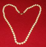 Collier ou sautoir de 69 perles de Majorque, Bijoux, Sacs & Beauté, Colliers, Utilisé, Enlèvement ou Envoi, Blanc