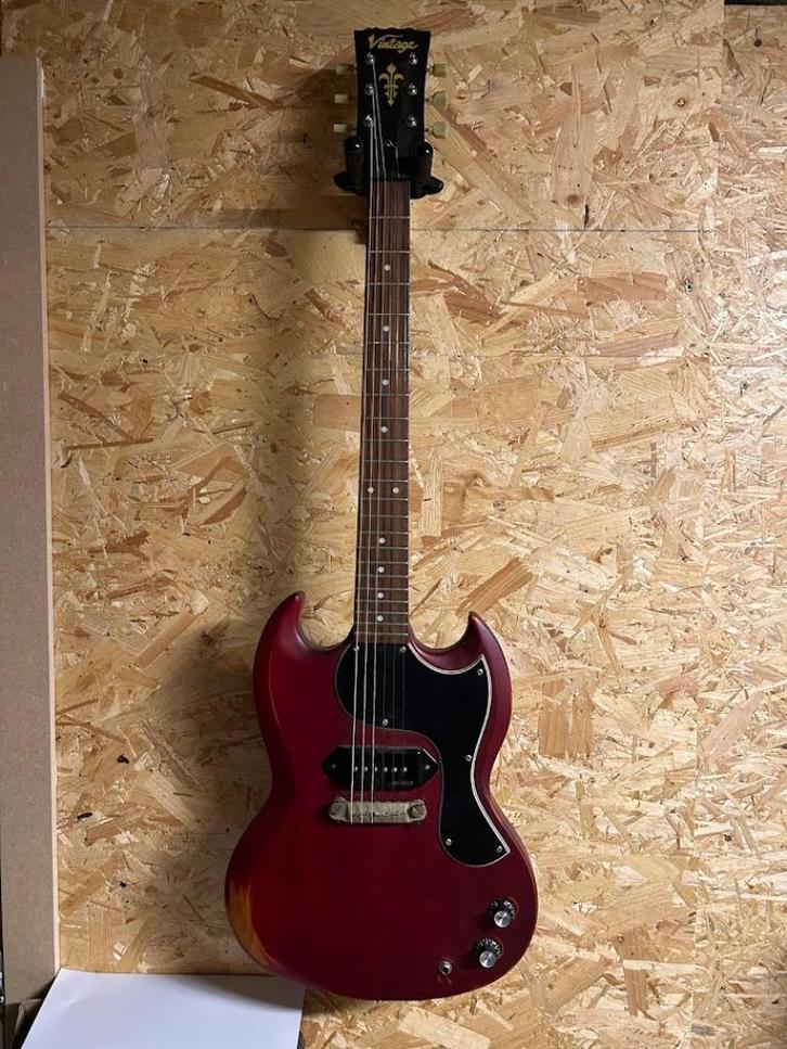 Vintage SG VS6 P90 DISTRESS, Muziek en Instrumenten, Snaarinstrumenten | Gitaren | Elektrisch, Zo goed als nieuw, Solid body, Overige merken