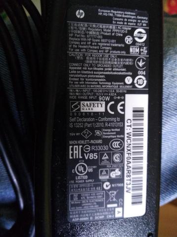 ADP-90Wh D 19,5V oplader beschikbaar voor biedingen