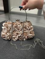 Tasje met bloemen, Handtassen en Accessoires, Tassen | Damestassen, Ophalen of Verzenden, Zo goed als nieuw, Beige, Avondtasje