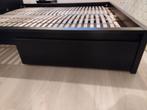 2 persoonsbed ikea, inclusief lattenbodem, Ophalen, Gebruikt, Zwart, Tweepersoons