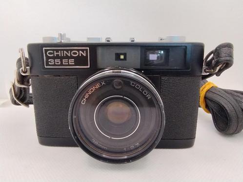 Chinon 35 EE met een Chinonex Color 38mm 1:2.7 Lens, Audio, Tv en Foto, Fotocamera's Analoog, Gebruikt, Compact, Overige Merken