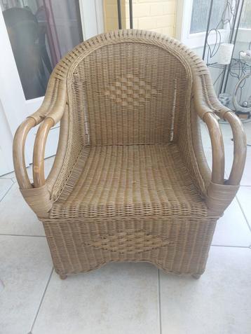 Fauteuil en rotin, Enlèvement, Comme neuf, Osier ou Rotin
