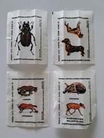 Vintage 4x Kauwgom Vingernagel Transfers - Thema Dieren, Ophalen of Verzenden, Zo goed als nieuw, Dier en Natuur