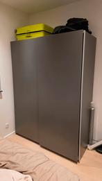 IKEA PAX/HASVIK kledingkast 150x201 cm — donkergrijs, Huis en Inrichting, Kasten | Kleerkasten, Ophalen, Met plank(en), 150 tot 200 cm