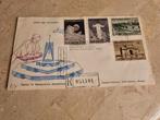 Envelop van vier postzegels van het Vaticaan 4/12/1964, Ophalen of Verzenden, Envelop