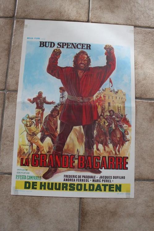 filmaffiche Bud Spencer Soldier Of Fortune 1976 filmposter, Verzamelen, Posters, Zo goed als nieuw, Film en Tv, A1 t/m A3, Rechthoekig Staand
