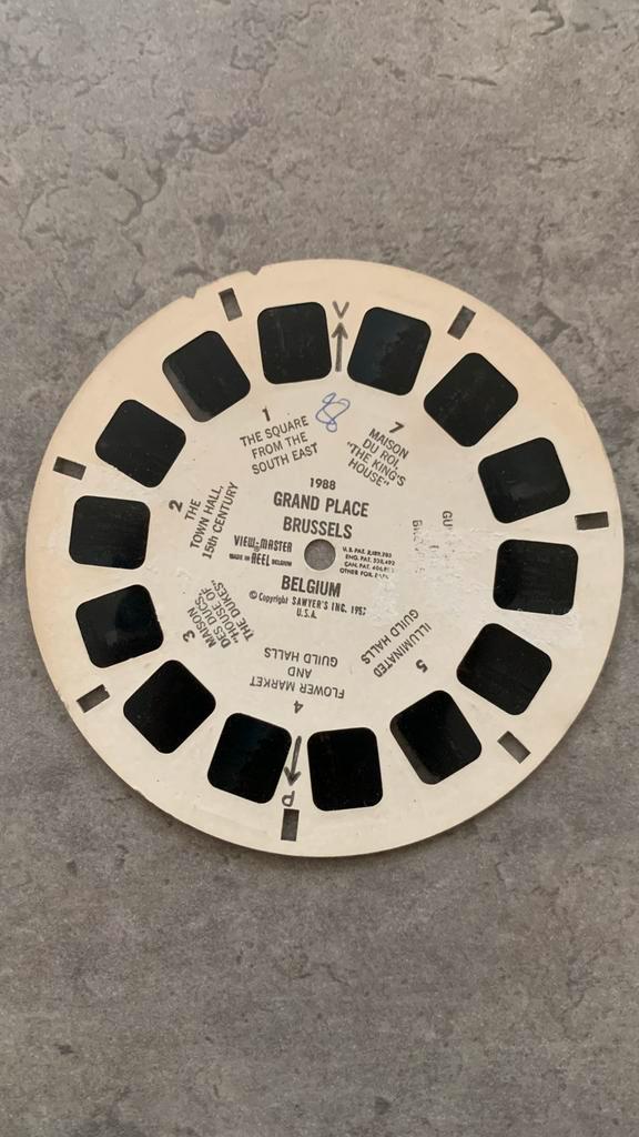 View-Master — Grote Markt in Brussel, België (1988), Verzamelen, Speelgoed, Gebruikt, Ophalen of Verzenden