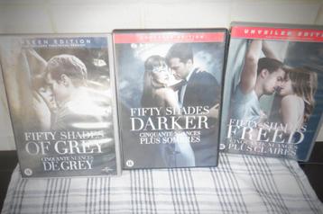 DVD Trilogy Fifty Shades Of Grey. beschikbaar voor biedingen