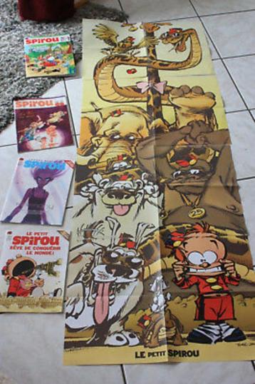 Poster géant du petit Spirou+ affiche préservatif et cadeau. beschikbaar voor biedingen