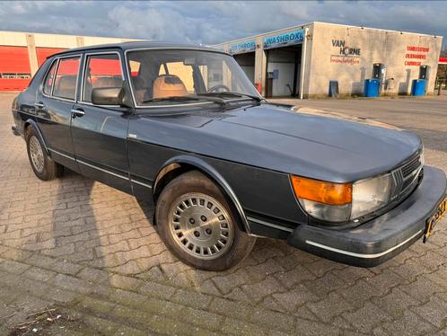Saab 900 2.0i GLE 1983 128408 km automaat airco schuifdak, Auto's, Oldtimers, Particulier, Saab, Benzine, Automaat, Zilver of Grijs