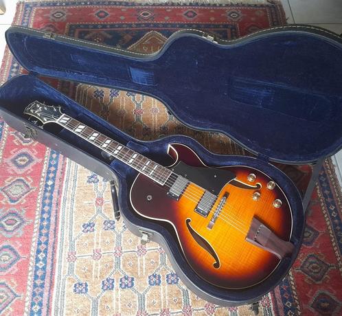 Mooie PEERLESS  Gigmaster Jazz gitaar + case, Muziek en Instrumenten, Snaarinstrumenten | Gitaren | Elektrisch, Gebruikt, Hollow body
