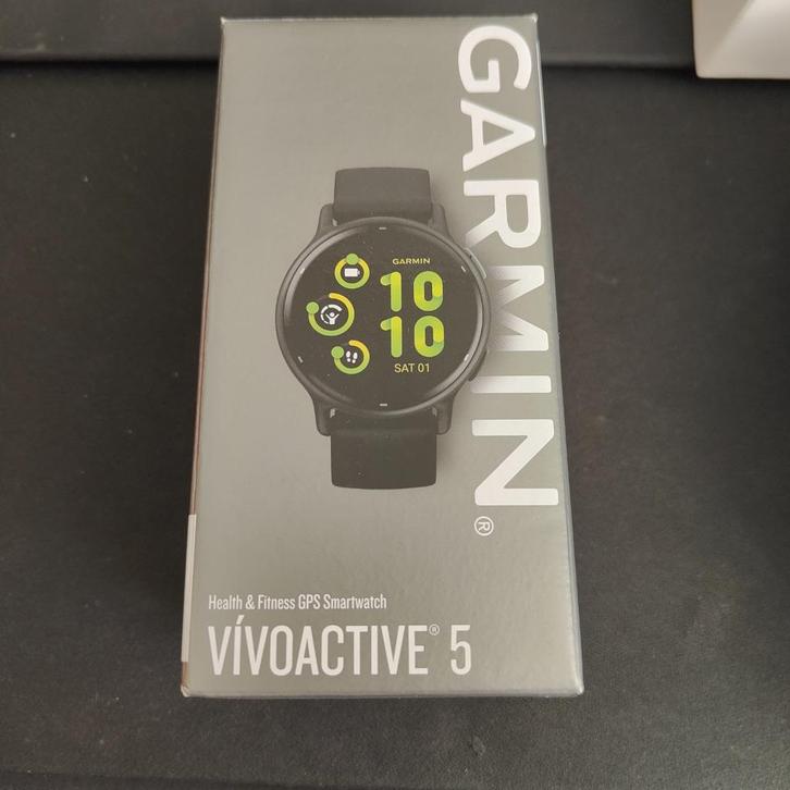 Garmin Vivoactive 5, Handtassen en Accessoires, Smartwatches, Zo goed als nieuw, Android, Zwart, Afstand, Calorieverbanding, Conditie