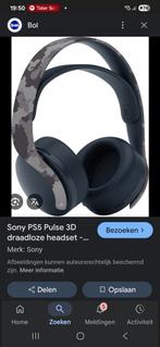 Ps5 3d pulse  origeneel headset camouflage, Ophalen, PlayStation 5, Microfoon, Zo goed als nieuw