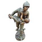 Standbeeld 'Brandweerman met kind' (Louis Moreau), Ophalen of Verzenden, Overige soorten, Kunstobject