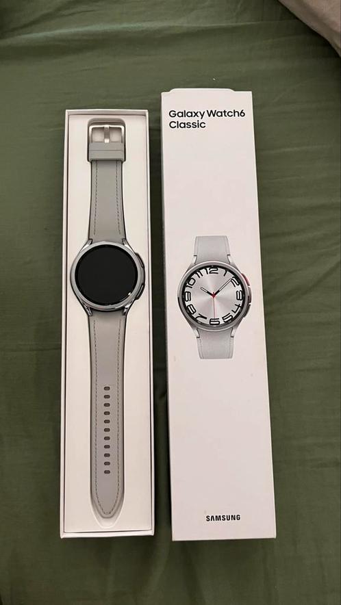 SAMSUNG GAL WATCH6 CLAS. 47 SILVE, Handtassen en Accessoires, Smartwatches, Nieuw, Ophalen of Verzenden
