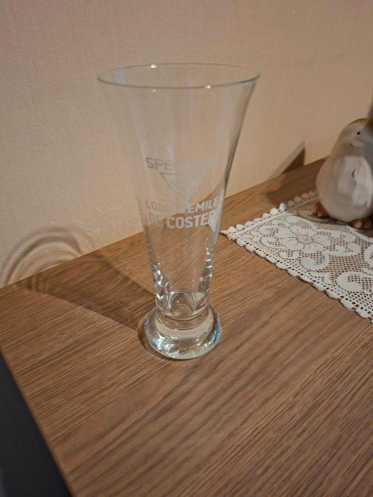 Bierglas : Speciale / Louis & Emile De Coster, Collections, Verres & Petits Verres, Comme neuf, Verre à bière, Enlèvement ou Envoi