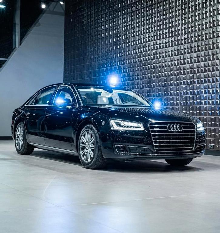 Audi A8 L 6.3 Security Werks Panzer Armored VR7/VR9, Auto's, Audi, Particulier, A8, 360° camera, 4x4, ABS, Achteruitrijcamera