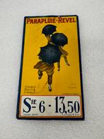 Parapluie-revel oud reclame bordje, Reclamebord, Gebruikt, Ophalen of Verzenden