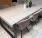 Eettafel hout, Huis en Inrichting, Ophalen, 100 tot 150 cm, Eikenhout, 200 cm of meer