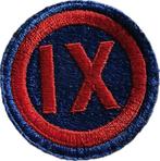US WW2 9th Corps Army Patch, Ophalen of Verzenden