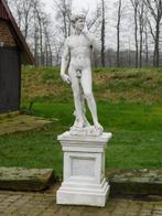 Statue David XL sur socle - 170 cm - Pierre, Jardin & Terrasse, Enlèvement ou Envoi, Neuf, Pierre