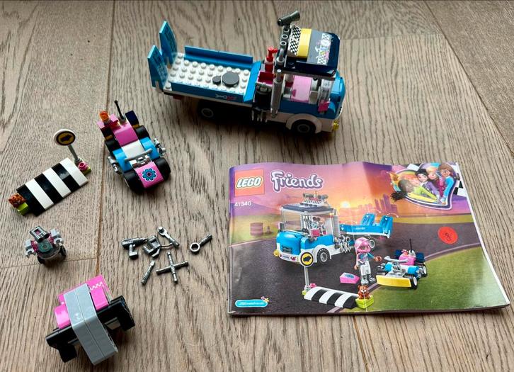 Lego Friends 41348 - de servicetruck, Kinderen en Baby's, Speelgoed | Duplo en Lego, Gebruikt, Lego, Complete set, Ophalen of Verzenden