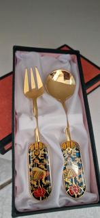 Service à dessert doré avec décor asiatique – fourchette & c, Ophalen