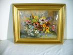 Emaillen bloemenschilderij naar G. Danset, Antiek en Kunst, Ophalen of Verzenden