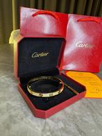 LOVE schroefarmband geelgoud, Handtassen en Accessoires, Armbanden, Ophalen of Verzenden, Nieuw