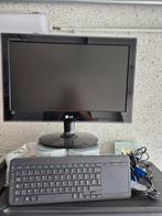 Computer scherm LG en draadloze nieuwe toestenbord, Computers en Software, Desktop Pc's, Ophalen of Verzenden, Zo goed als nieuw