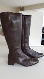 Bottes pour dames en cuir italien., Comme neuf, Nappa T. Mora / GOMMA, Brun, Enlèvement