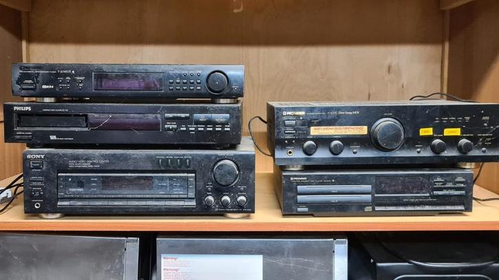 Pioneer, Sony, Philips audio, Audio, Tv en Foto, Versterkers en Ontvangers, Gebruikt, Stereo, Pioneer, Ophalen