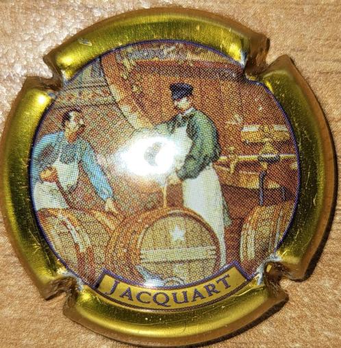 Champagnecapsule JACQUART Le Recoupage, blauwe cirkel nr12a1, Verzamelen, Wijnen, Nieuw, Champagne, Frankrijk, Ophalen of Verzenden