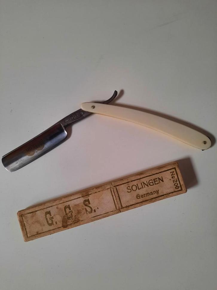 Scheermes G.G.S. No. 200 – Solingen – originele doos, Collections, Articles de fumeurs, Briquets & Boîtes d'allumettes, Utilisé