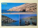 Postkaart Griekenland Kreta Matala, Affranchie, Europe autre, Enlèvement ou Envoi