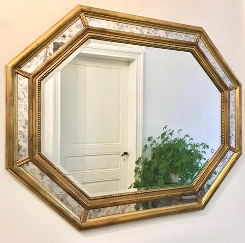 Deknudt - België , prachtige vintage grote spiegel, Huis en Inrichting, Woonaccessoires | Spiegels, Zo goed als nieuw, 100 tot 125 cm