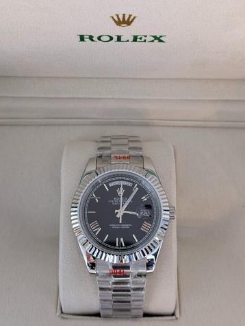 Rolex Day-Date - Silver Black (nieuw) beschikbaar voor biedingen