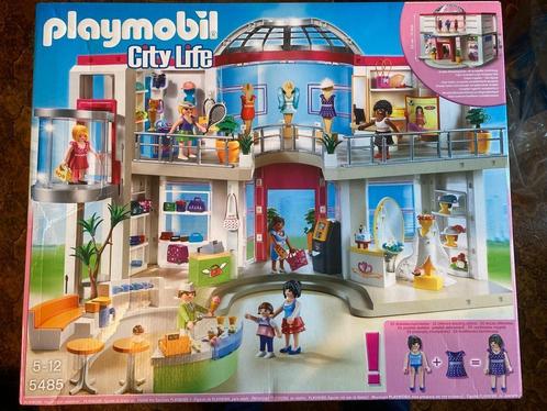 Grand centre commercial aménagé - 5485 + 5487 + 5489, Kinderen en Baby's, Speelgoed | Playmobil, Zo goed als nieuw, Complete set