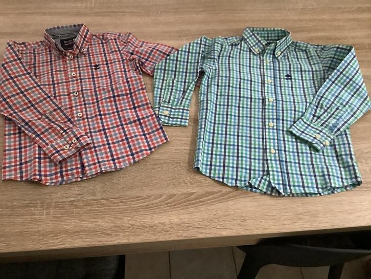 2 jongenshemdjes River Woods maat 5/6 jaar samen 8 euro, Kinderen en Baby's, Kinderkleding | Overige, Zo goed als nieuw, Ophalen