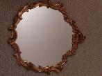 Bronzen spiegel.  Jaren 60., Antiek en Kunst, Ophalen, Rond, Minder dan 50 cm, Minder dan 100 cm