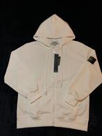 Sweat à capuche zippé Stone Island – Blanc – Neuf, Enlèvement ou Envoi, Neuf, Taille 48/50 (M), Blanc