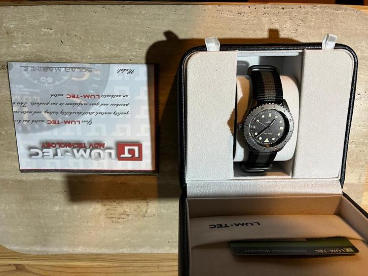 LUM TEC SPEC OPS MARINE 2 FULL SET NEUF, Handtassen en Accessoires, Sporthorloges, Nieuw, Grijs, Ophalen of Verzenden