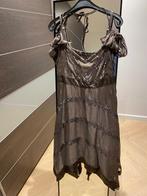 Kleed steps, Kleding | Dames, Jurken, Bruin, Maat 42/44 (L), Ophalen of Verzenden, Zo goed als nieuw