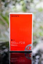 Sony 100mm F2.8 Macro A-mount, Enlèvement ou Envoi, Comme neuf, Objectif macro